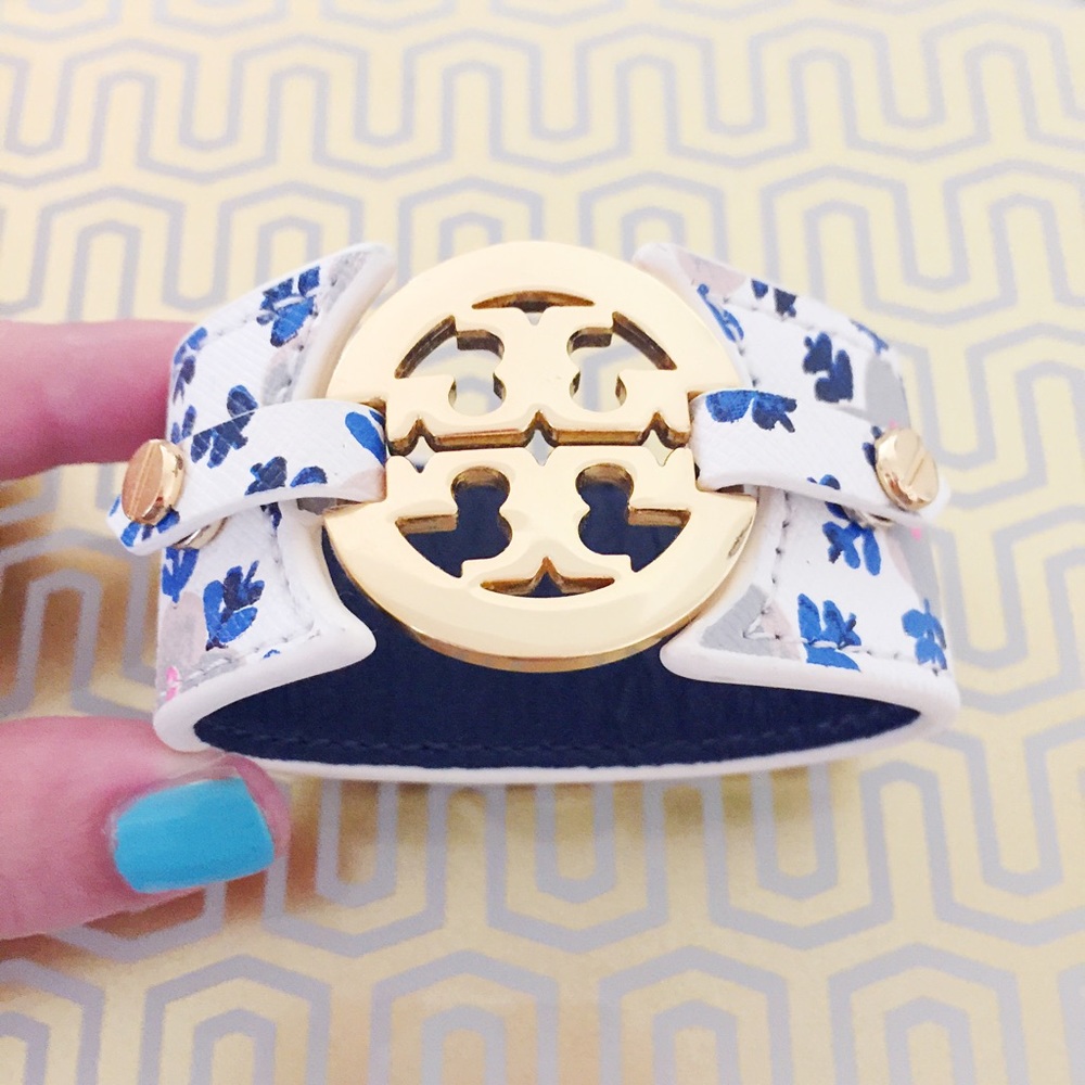 Tory Burch Painted Floral Cuff